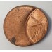 UNITED STATES OF AMERICA . UNDATED . ONE 1 CENT COIN . ERROR . MIS-STRIKE